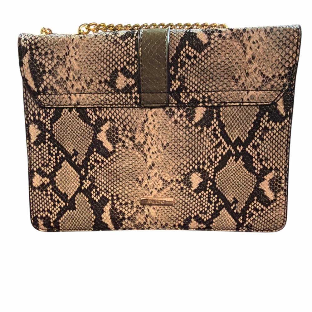 Aldo Greenwald Python Print Messenger Bag | Gold … - image 2